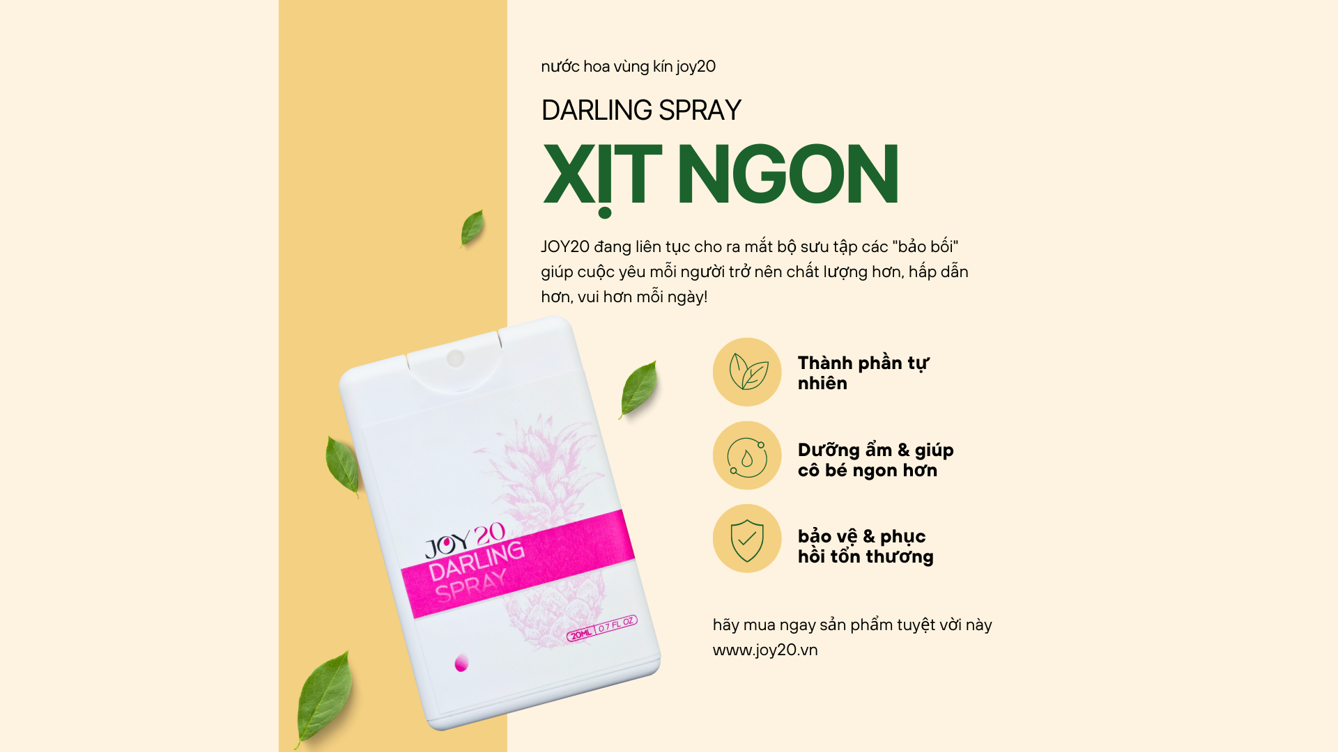 Xịt thơm vùng kín JOY20